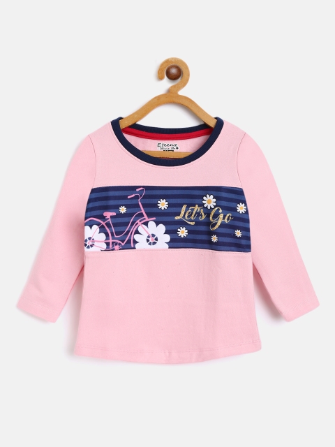 

Eteenz Girls Pink & Navy Floral Print Sweatshirt