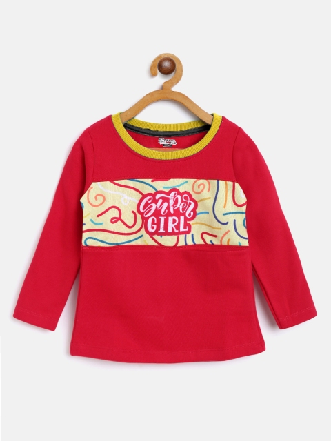 

Eteenz Girls Fuchsia Pink Typography Print Sweatshirt