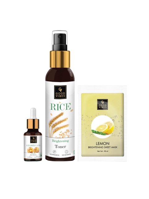 

Good Vibes Transparent Set of 3 Skin Care Gift Set