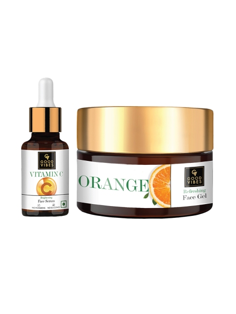 

Good Vibes Orange & Vitamin C Clear Skin Skincare Combo 110 ml, Transparent