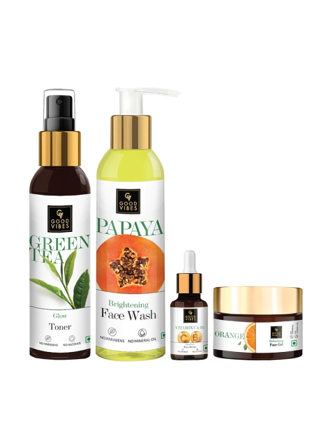 

Good Vibes Transparent Set of 4 Skin Care Gift Set