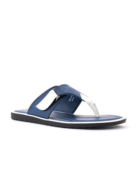 

Khadims Men Blue & White Thong Flip-Flops