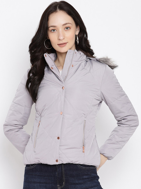 

METTLE Women Grey Padded Jacket