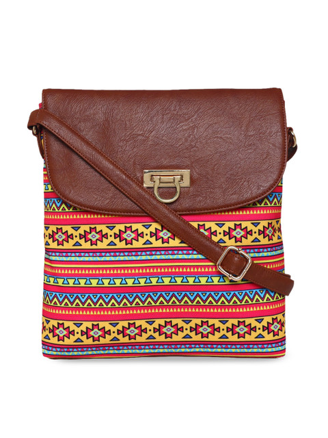 

All Things Sundar Multicoloured Structured Sling Bag, Multi
