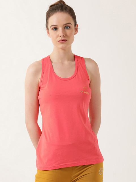 

V2 Value & Variety Women Coral Cotton Tank Top