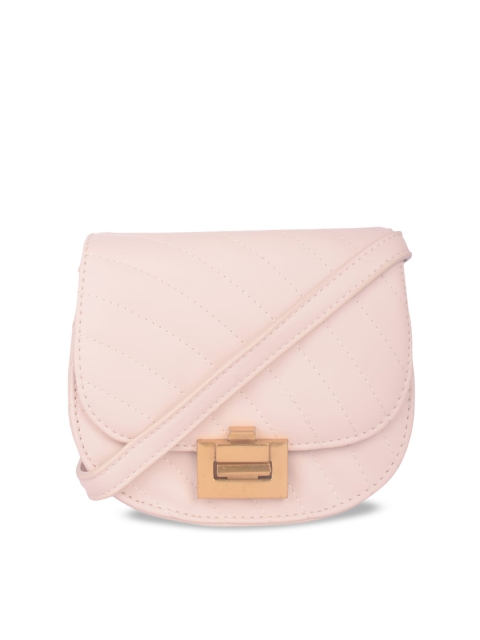 

Bagkok Pink PU Structured Sling Bag
