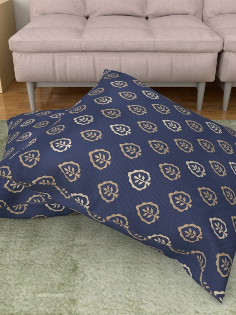 

Home Centre Set of 2 Blue & White Ethnic Motifs Square Cushion Covers