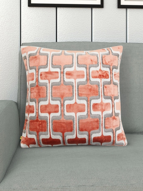 

Home Centre Red & White Geometric Square Cushion Covers