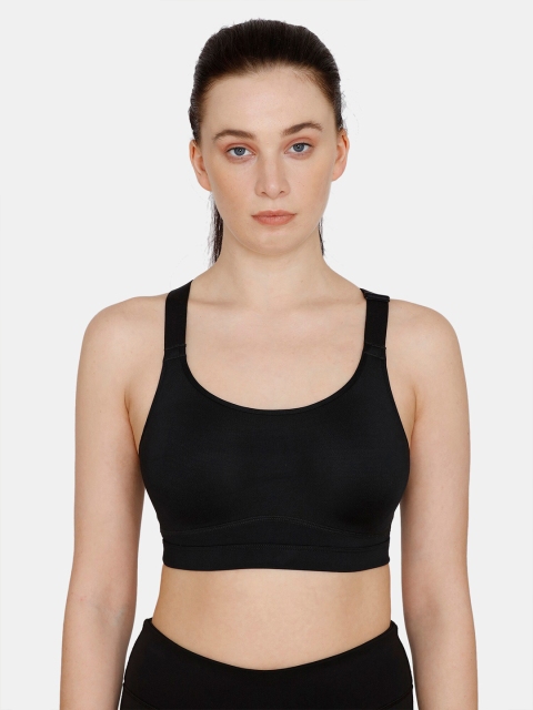 

Zelocity by Zivame Black Workout Bra