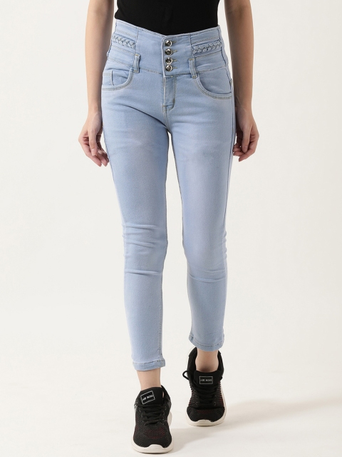 

V2 Value & Variety Women Blue Slim Fit Heavy Fade Jeans