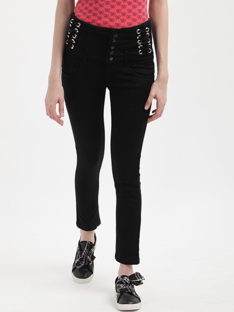 

V2 Value & Variety Women Black Slim Fit Highly Distressed Jeans