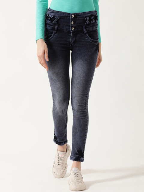 

V2 Value & Variety Women Blue Slim Fit Heavy Fade Jeans