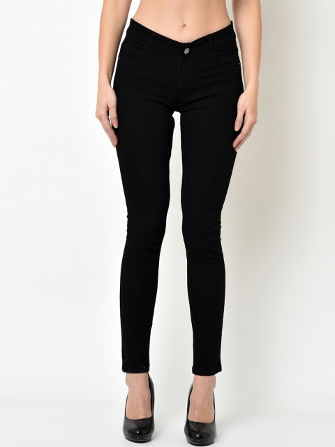 

V2 Value & Variety Women Black Solid Slim Fit Jeans