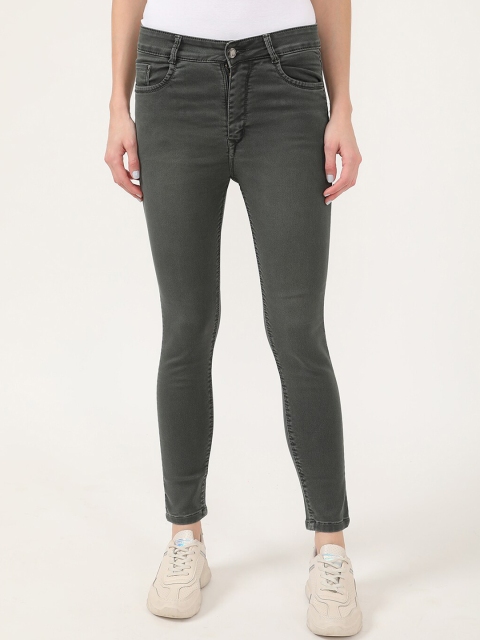 

V2 Value & Variety Women Olive Green Slim Fit Jeans