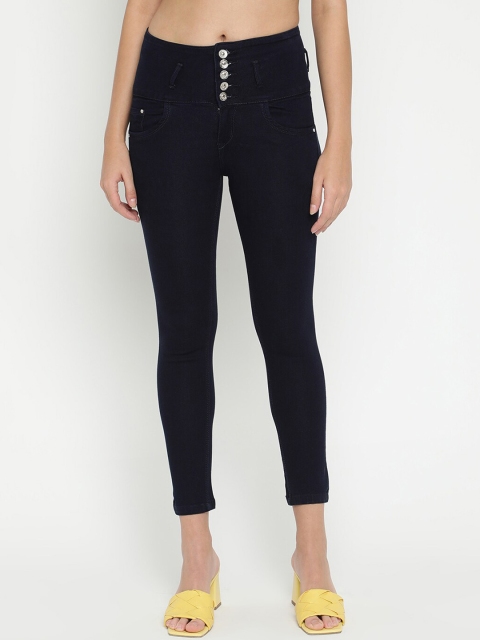 

V2 Value & Variety Women Blue Slim Fit High-Rise Jeans