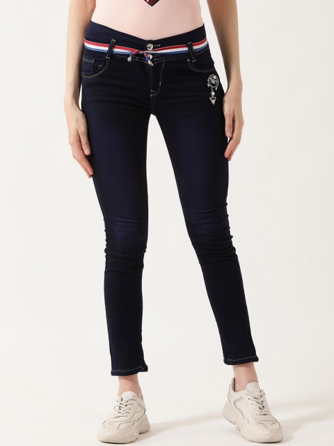 

V2 Value & Variety Women Blue Slim Fit Embellished Jeans