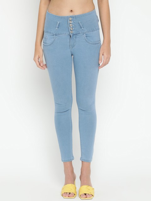 

V2 Value & Variety Women Blue Slim Fit High-Rise Jeans