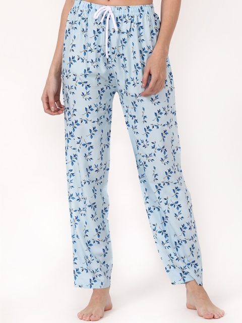 

V2 Value & Variety Women Blue Printed Lounge Pants