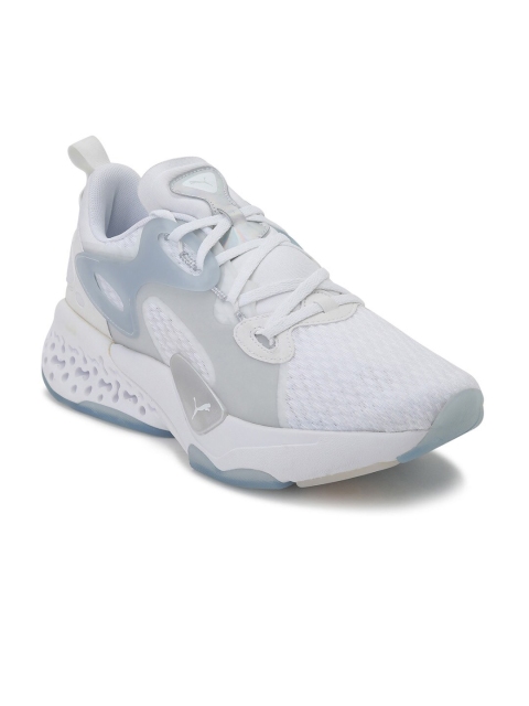 

Puma Unisex White Textile Xetic Half Life Clean Science Running Shoes