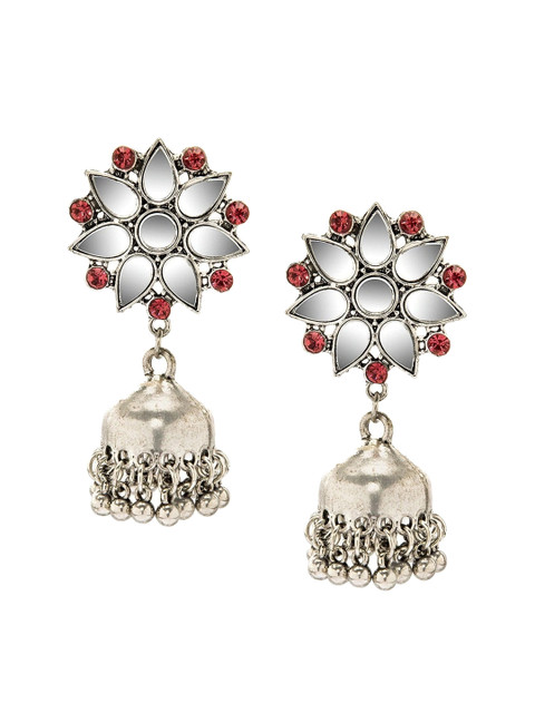 

Anouk Silver-Plated Classic Jhumkas Earrings