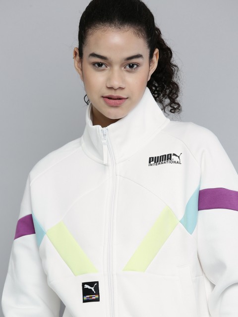 

Puma Women White INTL Game Double Knit Track Jacket