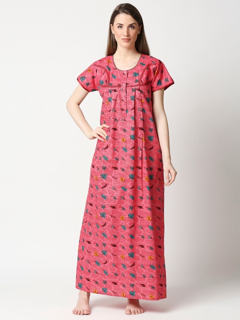 

AV2 Pink Printed Maxi Nightdress