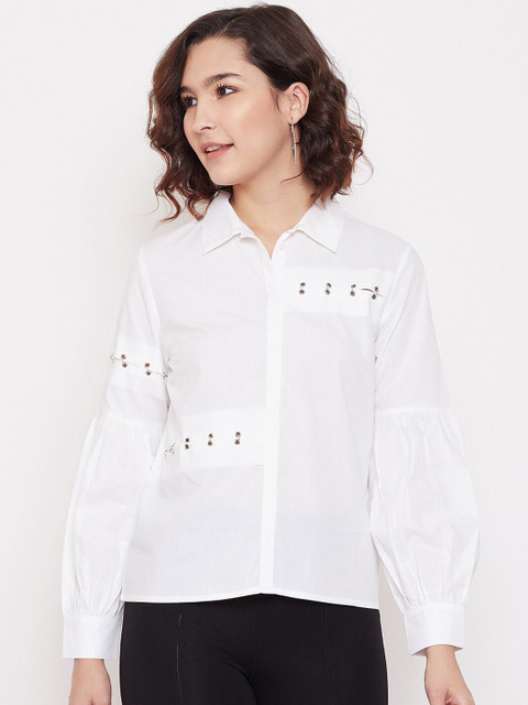 

CAMLA White Shirt Style Top