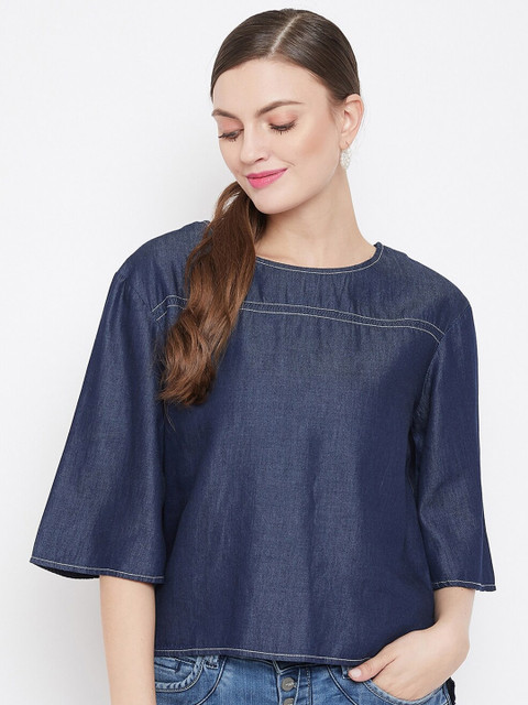 

CAMLA Navy Blue Regular Top
