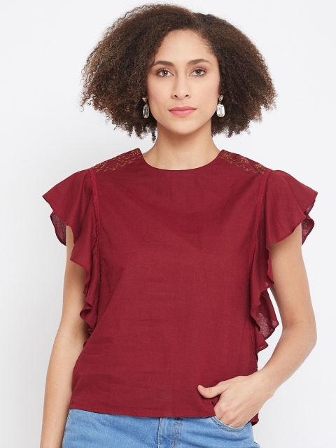 

CAMLA Maroon Regular Top