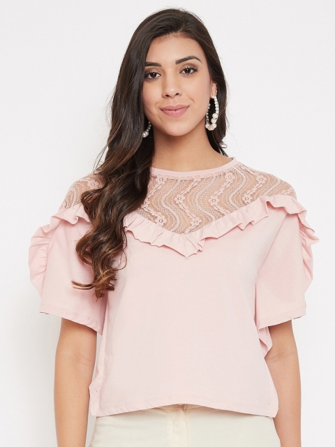 

CAMLA Pink Regular Ruffle Top