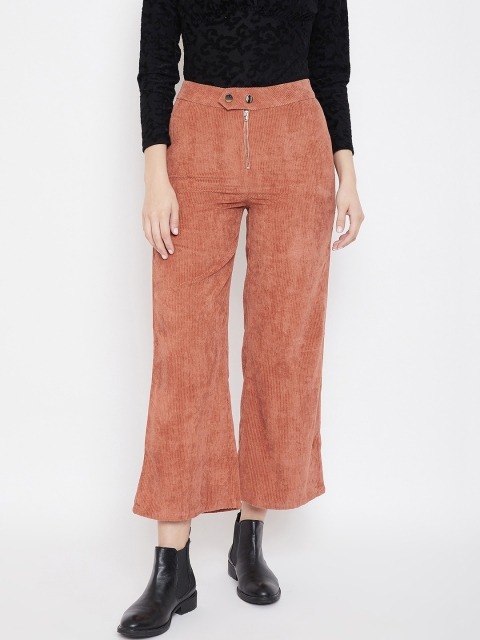 

CAMLA Women Rust Striped Palazzos