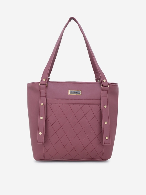 

Stropcarry Pink Oversized Half Moon Shoulder Bag with Quilted