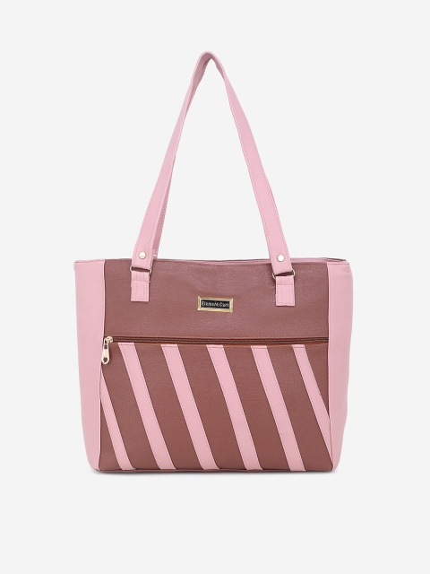 

Stropcarry Pink Geometric Printed Structured Handheld Bag