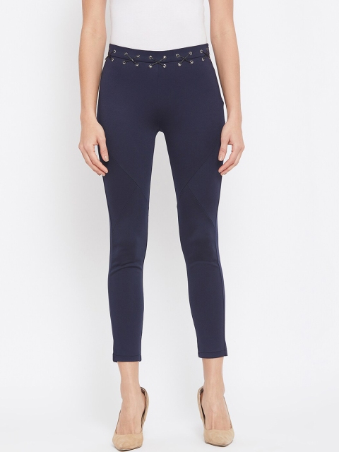 

CAMLA Women Navy Blue Cotton Trousers