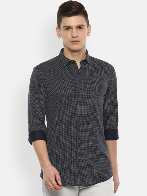 

Louis Philippe Sport Men Navy Blue Slim Fit Opaque Printed Casual Shirt