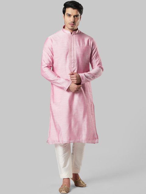 

Ethnix by Raymond Men Pink Kurta