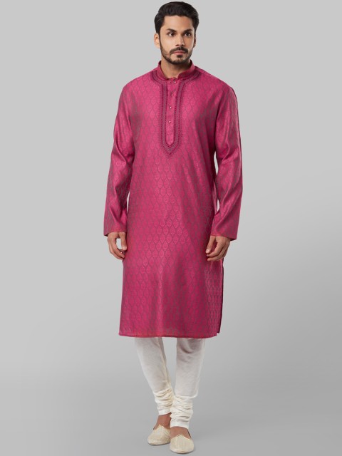 

Ethnix by Raymond Men Pink Kurta, Purple