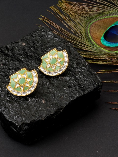 

SANGEETA BOOCHRA Gold-Toned Classic Studs Earrings