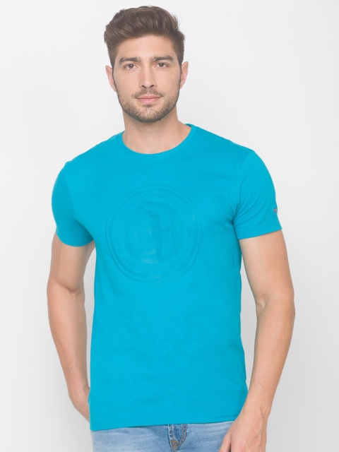 

Being Human Men Blue Typography Printed T-shirt