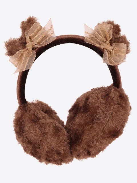 

CUTECUMBER Girls Brown Faux Fur Ear Muffs