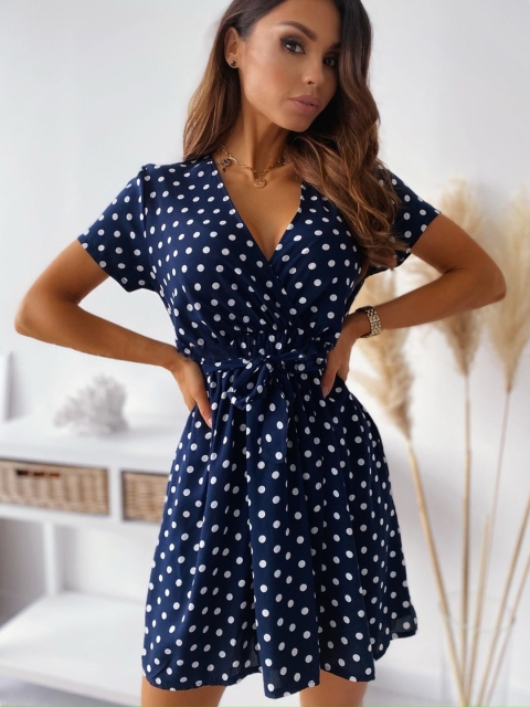 

GRACE & JACK Navy Blue Wrap Dress