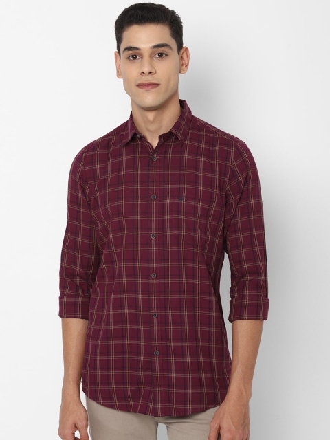 

Allen Solly Men Maroon Slim Fit Opaque Checked Casual Shirt