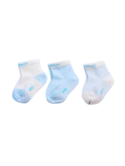 

Spiky Pack Of 3 Printed Above Ankle-Length Socks, Blue