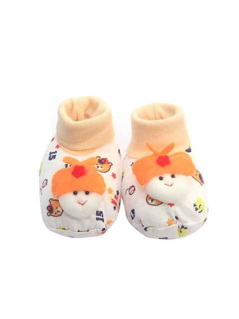

Spiky Infant Kids Orange Cotton Socks
