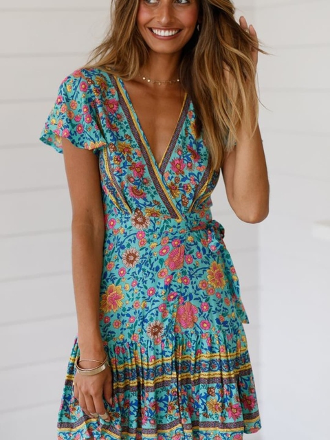 

GRACE & JACK Blue Floral Dress