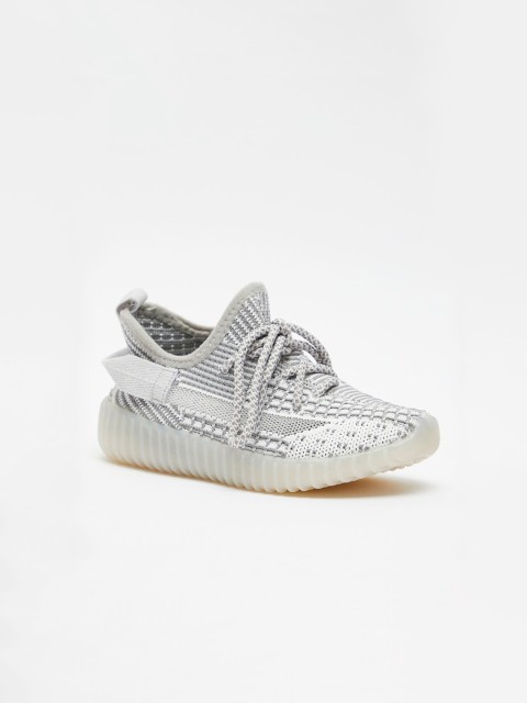 

shoexpress Boys Grey Textile Training or Gym Non-Marking Shoes