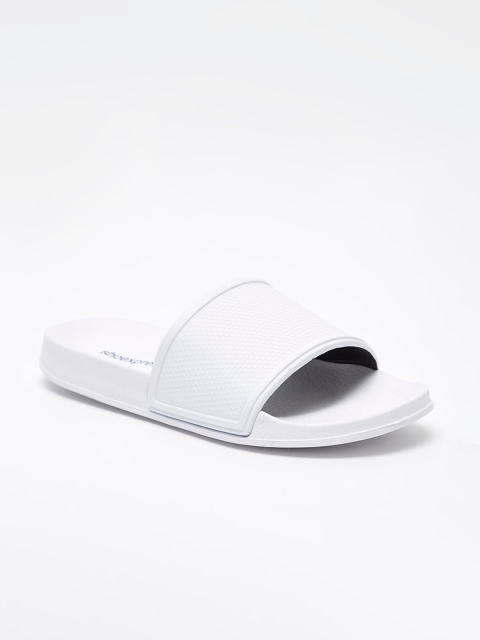 

shoexpress Boys White Rubber Textured Sliders