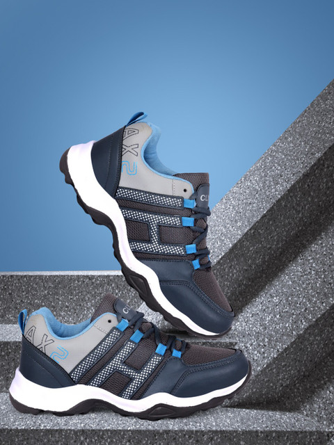 

CLYMB Men Grey Mesh Running Shoes