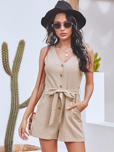 

GRACE & JACK Beige Jumpsuit