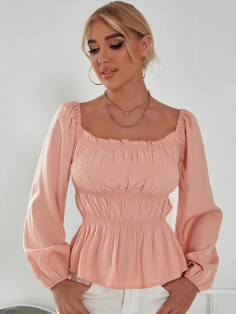 

GRACE & JACK Orange Regular Top